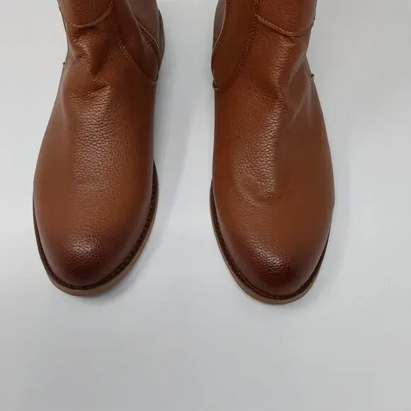 Men's Brown Chelsea Boots Ankle Zip Side Pebbled Casual Size EU 46/US 12 - Picture 3 of 14